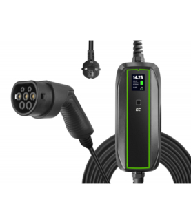 Green Cell | EV16 | GC EV PowerCable 3.6kW Schuko Type 2 mobile charger for charging electric cars and Plug-In hybrids | 3.6 kW