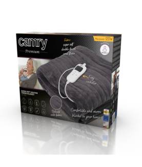 Camry | Electric blanket | CR 7418 | Number of heating levels 7 | Number of persons 1 | Washable | Coral fleece | 110-120 W | B