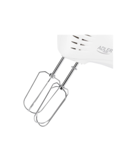 Adler | Mixer | AD 4212 | Hand Mixer | 300 W | Number of speeds 5 | Turbo mode | White