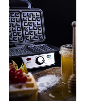 Camry | Waffle Maker | CR 3046 | 1600 W | Number of pastry 2 | Belgium | Black/Stainless Steel