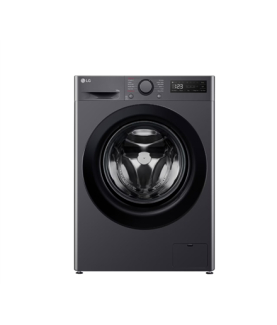 LG F2WR508S2M Washing machine, A, Front loading, Washing capacity 10 kg, Depth 56.5 cm, 1400 RPM, Middle Black | LG | Washing M