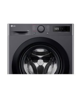 LG F2WR508S2M Washing machine, A, Front loading, Washing capacity 10 kg, Depth 56.5 cm, 1400 RPM, Middle Black | LG | Washing M