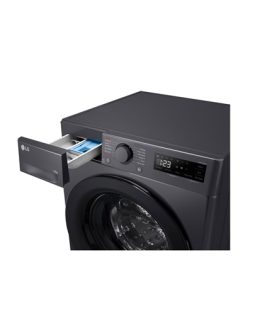 LG F2WR508S2M Washing machine, A, Front loading, Washing capacity 10 kg, Depth 56.5 cm, 1400 RPM, Middle Black | LG | Washing M