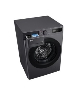 LG F2WR508S2M Washing machine, A, Front loading, Washing capacity 10 kg, Depth 56.5 cm, 1400 RPM, Middle Black | LG | Washing M