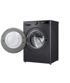 LG F2WR508S2M Washing machine, A, Front loading, Washing capacity 10 kg, Depth 56.5 cm, 1400 RPM, Middle Black | LG | Washing M