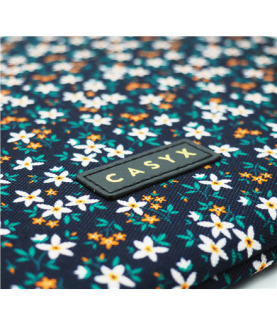 Casyx | SLVS-000013 | Casyx for MacBook | Fits up to size 13 /14 " | Sleeve | Midnight Garden | Waterproof