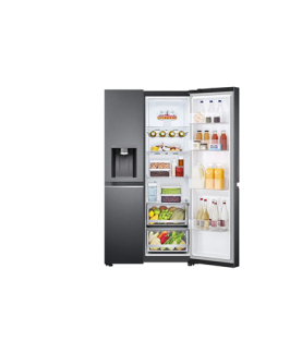 LG | Refrigerator | GSLV71MCLE | Energy efficiency class E | Free standing | Side by side | Height 179 cm | No Frost system | F