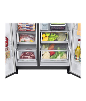 LG | Refrigerator | GSLV71MCLE | Energy efficiency class E | Free standing | Side by side | Height 179 cm | No Frost system | F