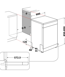 Dishwasher | D2F HD624 AS | Free standing | Width 60 cm | Number of place settings 14 | Number of programs 9 | Energy efficienc