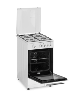 Simfer | Cooker | 4401SGRBB | Hob type Gas | Oven type Gas | White | Width 50 cm | Depth 55 cm | 49 L