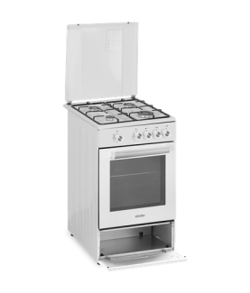 Simfer | Cooker | 4401SGRBB | Hob type Gas | Oven type Gas | White | Width 50 cm | Depth 55 cm | 49 L