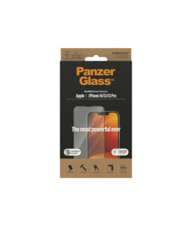 PanzerGlass | Screen protector | Apple | iPhone 14/13/13 Pro | Tempered Glass | Transparent | Fingerprint resistant Diamond str