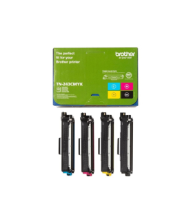 Brother TN-243CMYK, Toner Value Pack | Brother TN243CMYK | Brother TN243CMYK Value Pack - 4-pack - black, yellow, cyan, magenta