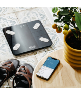 Adler Smart Bathroom Scale | AD 8186b | Maximum weight (capacity) 180 kg | Accuracy 100 g | Body Mass Index (BMI) measuring | B