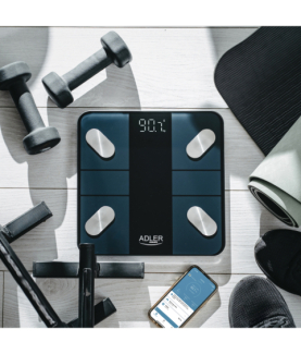 Adler Smart Bathroom Scale | AD 8186b | Maximum weight (capacity) 180 kg | Accuracy 100 g | Body Mass Index (BMI) measuring | B