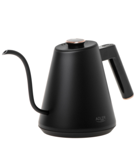 Adler Kettle | AD 1349 | Electric | 1100 W | 1 L | Stainless steel | 360 rotational base | Black/Gold