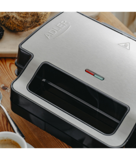 Adler Sandwich maker 2 in 1 | AD 3073 | 1000 W | Number of plates 2 | Stainless Steel/Black