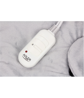 Adler | Electric heating pad | AD 7403 | Number of heating levels 2 | Number of persons 1 | Washable | Remote control | Grey