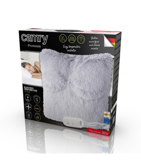 Camry | Electirc heating pad | CR 7428 | Number of heating levels 2 | Number of persons 1 | Washable | Remote control | Grey