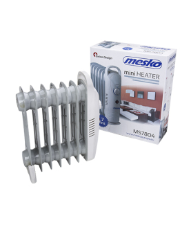 Mesko | MS 7804 | Oil Filled Radiator | 700 W | Number of power levels 1 | White