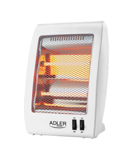 Adler | Heater | AD 7709 | Halogen Heater | 800 W | Number of power levels 2 | White