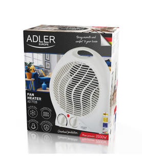 Adler | Heater | AD 7728 | Fan Heater | 2000 W | Number of power levels 2 | White