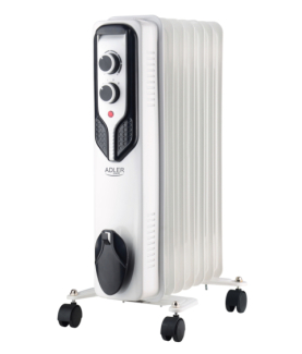 Adler | Oil-Filled Radiator | AD 7815 | Oil Filled Radiator | 1500 W | Number of power levels 3 | White