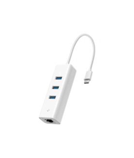 TP-LINK | UE330C | USB 3.0 Type-C to Gigabit Ethernet Network Adapter with 3-Port USB 3.0 Type-A Hub