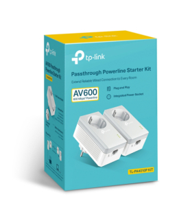 TP-LINK | Passthrough Powerline 600 Starter Kit | TL-PA4010P KIT | 10/100 Mbit/s | Ethernet LAN (RJ-45) ports 1 | Data transfer