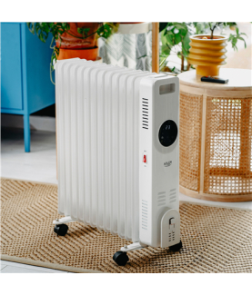 Adler AD 7826 | Oil Filled Radiator | 2500 W | Number of power levels 3 | White