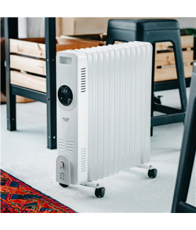 Adler AD 7826 | Oil Filled Radiator | 2500 W | Number of power levels 3 | White