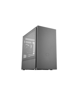 Cooler Master | Silencio S400 with Steel side panel | Black | Mini ITX, Micro ATX | Power supply included No