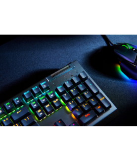 Razer | Mechanical Gaming Keyboard | BlackWidow V4 X | Mechanical Gaming Keyboard | Wired | US | Black | Yellow Mechanical Swit