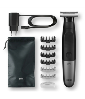 Braun | Beard trimmer | XT5200 | Cordless or corded | Wet & Dry | Black/Silver