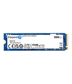 Kingston SSD | NV3 | 500 GB | SSD form factor M.2 2280 | Solid-state drive interface PCIe NVMe Gen 4.0 (x4) | Read speed 5000 M