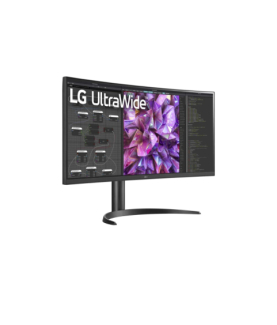 LG | Curved Monitor | 34WQ75C-B | 34 " | IPS | QHD | 21:9 | 60 Hz | 5 ms | 3440 x 1440 | 300 cd/m | HDMI ports quantity 2 | Bla