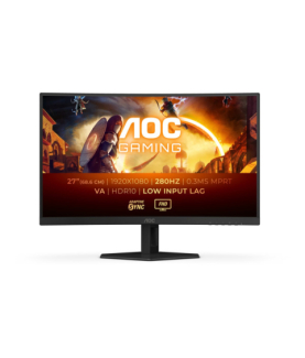 AOC C27G4ZXE | 27 " | VA | FHD | 16:9 | 280 Hz | 0.3 ms | 1920 x 1080 pixels | 300 cd/m | HDMI ports quantity 2 | Warranty 36 m