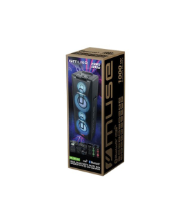 Muse | Party Box Double Bluetooth CD Speaker | M-1990 DJ | 1000 W | Bluetooth | Black | Portable | Wireless connection