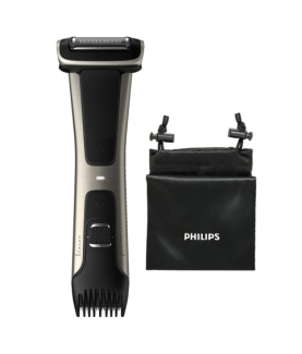 Philips | Showerproof body groomer | BG7025/15 | Body groomer | Number of length steps 5 | Black/Stainless