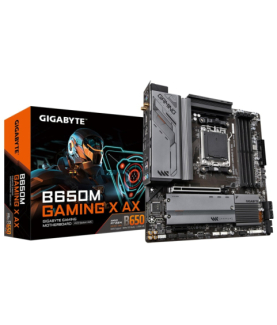 Gigabyte | B650M GAMING X AX 1.1 M/B | Processor family AMD | Processor socket AM5 | DDR5 DIMM | Memory slots 4 | Supported har