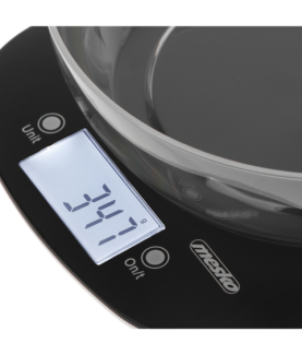 Adler Kitchen Scale with a bowl | MS 3179b | Graduation 1 g | Display type LCD | Black