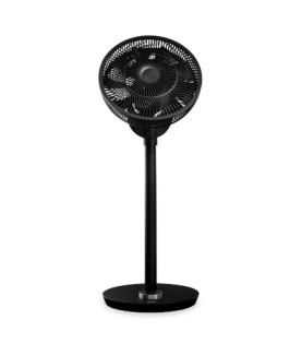 Duux | Smart Fan | Whisper Flex Smart Black with Battery Pack | Stand Fan | Black | Diameter 34 cm | Number of speeds 26 | Osci