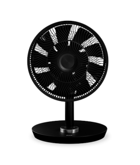 Duux | Smart Fan | Whisper Flex Smart Black with Battery Pack | Stand Fan | Black | Diameter 34 cm | Number of speeds 26 | Osci