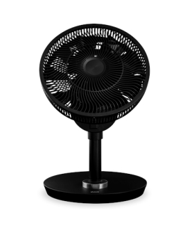 Duux | Smart Fan | Whisper Flex Smart Black with Battery Pack | Stand Fan | Black | Diameter 34 cm | Number of speeds 26 | Osci