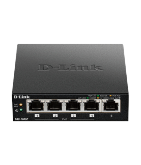 D-Link | Switch | DGS-1005P | Unmanaged | Desktop | Gigabit Ethernet (copper) ports quantity 5 | Power over Ethernet (PoE) port