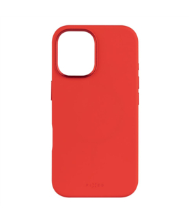 Fixed MagFlow | Back cover | Apple | iPhone 16 | Liquid silicon | Red