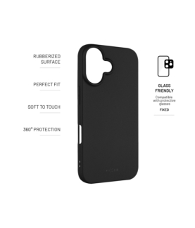 Fixed | Story | Back Cover | Apple | iPhone 16 Plus | Rubber | Black