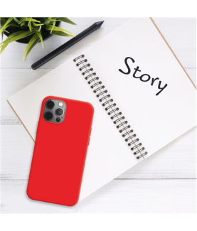 Fixed Story | Back cover | Apple | iPhone 16 Plus | Rubberized | Red