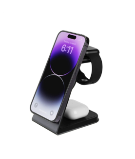 Fixed | MagPowerstation ALU stand with wireless charging 3 in 1 | FIXMPOS-AL-GR