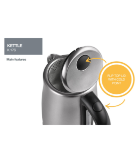 Gorenje | Kettle | K17S | Electric | 2000 W | 1.7 L | Stainless steel | 360 rotational base | Stainless steel